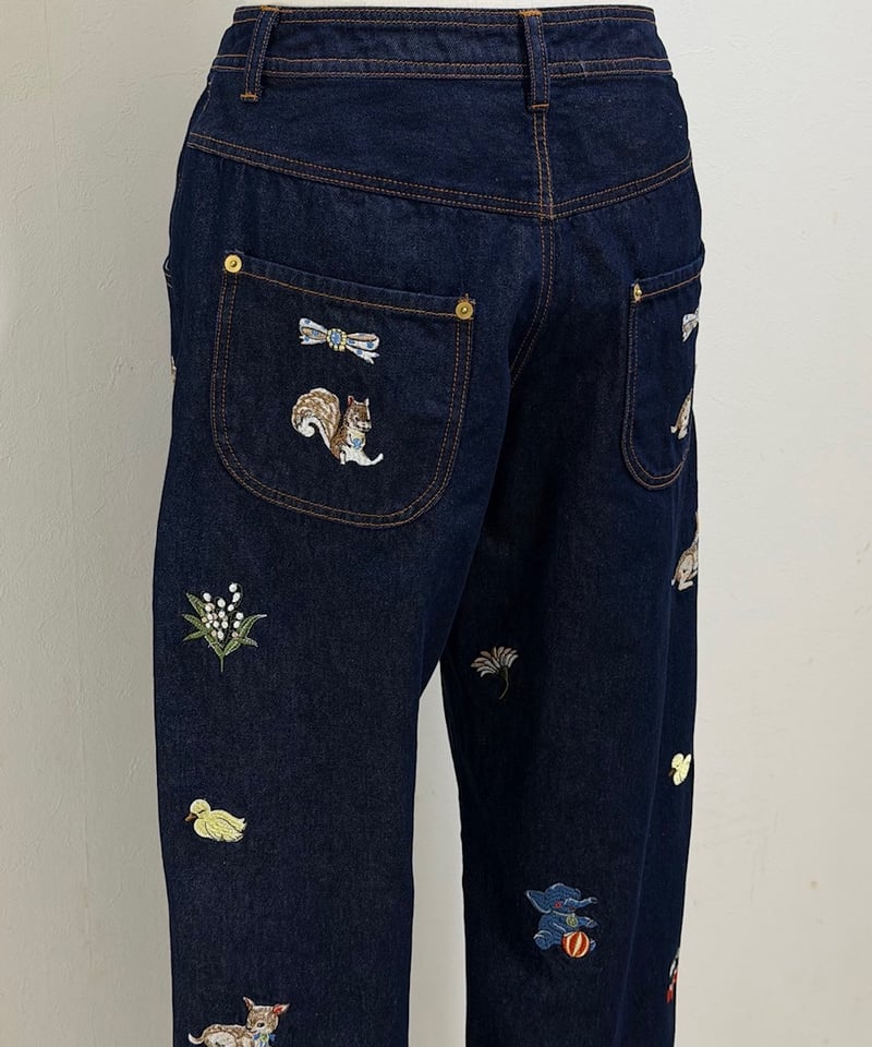 yukiemon】fortune刺繍デニムパンツ（M・2L・3L） | EGAMI OFFI