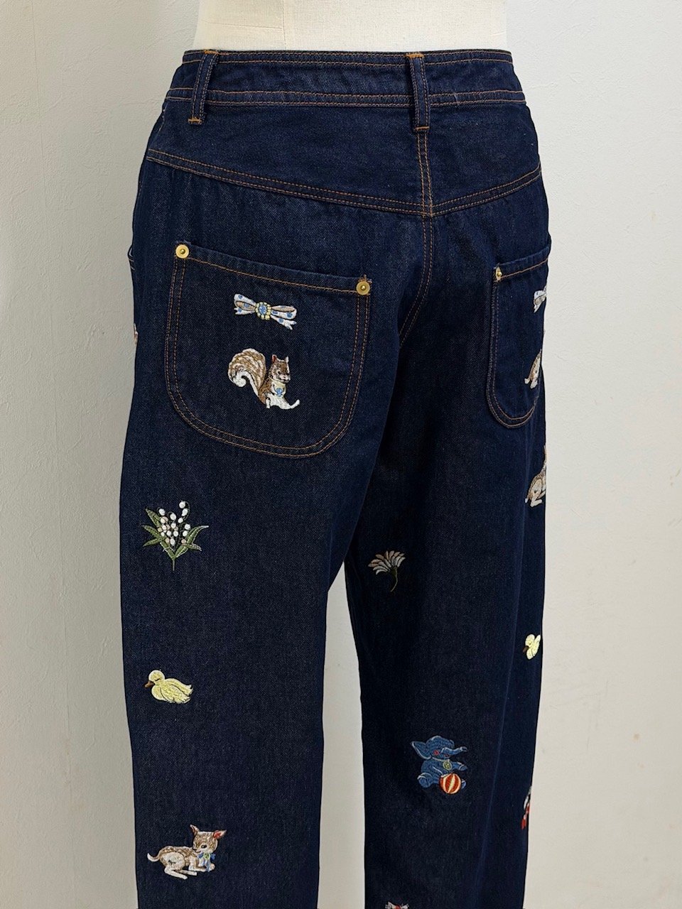 yukiemon】fortune刺繍デニムパンツ（M・2L） | EGAMI OFFICIA