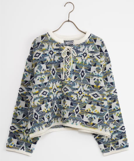 【COOHEM〈women's〉】TUNISIAN JACQUARD P/O_241003004354