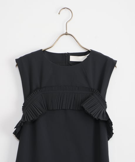 【MARILYN MOON】Taffeta raffle detail dress_240325000607