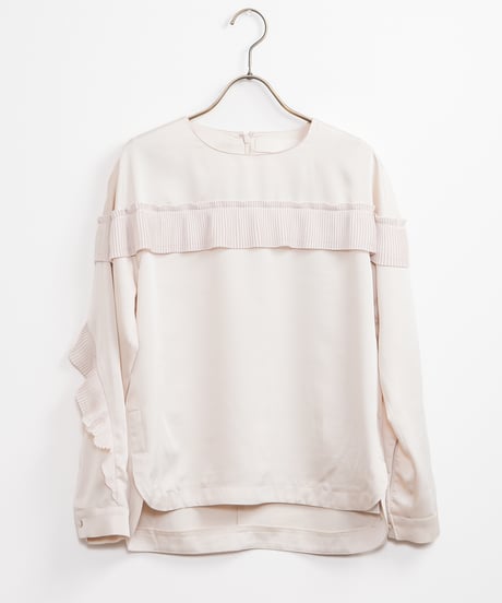 【MARILYN MOON】Pleats frill sack blouse_240203006088