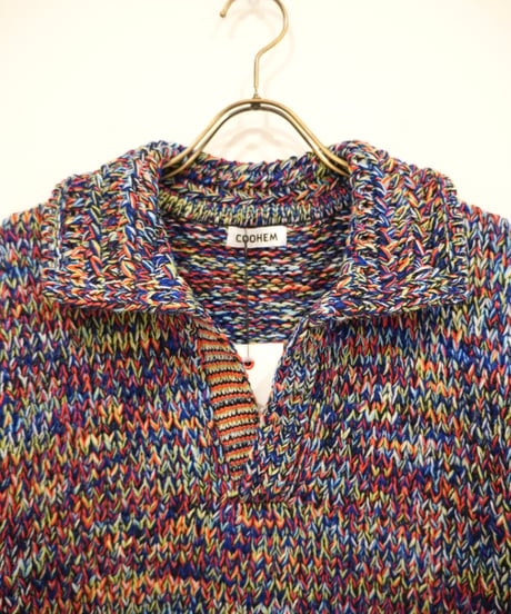 【COOHEM〈women's〉】COLORMIX BIG TENJIKU PULLOVER