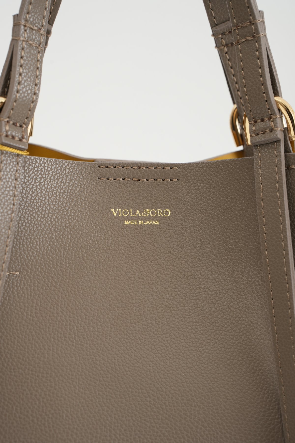 新品♡ドローム　本革　スウェード　イタリア製　ベージュ　コート　XS VIOLAd'ORO】SYDNEY イタリアンWフェイスレザートート縦型_