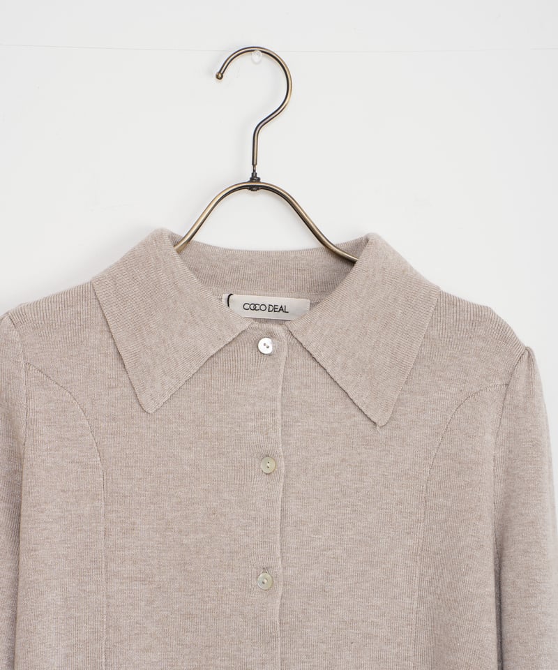 ほぼ未使用定価¥10,780ココディール　coco deal ラメニットシャツ COCO DEAL】ラメニットシャツ_231103000601 | EGAMI OFFICI