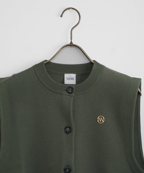 【YENN】DOUBLE FACE KNIT VEST_240418002550
