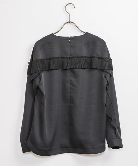 【MARILYN MOON】Pleats frill sack blouse_240203006088