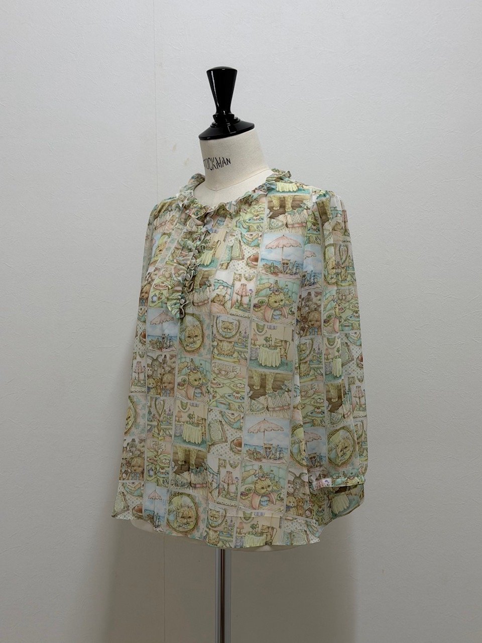 yukiemon】※数量限定※5部袖テキスタイルブラウス（M・3L） | EGAMI OFF