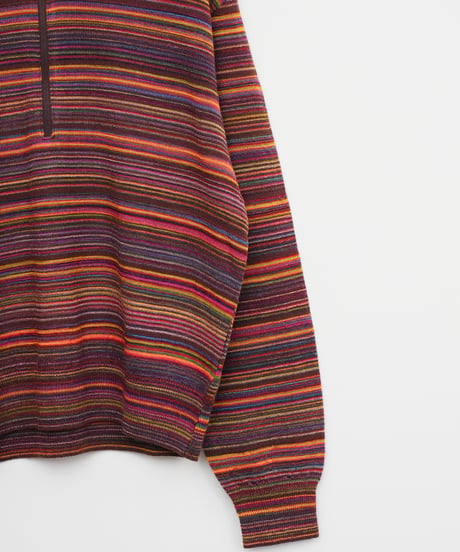 【COOHEM〈women's〉】MULTI KASURI TENJIKU KNIT PULLOVER_250802003310