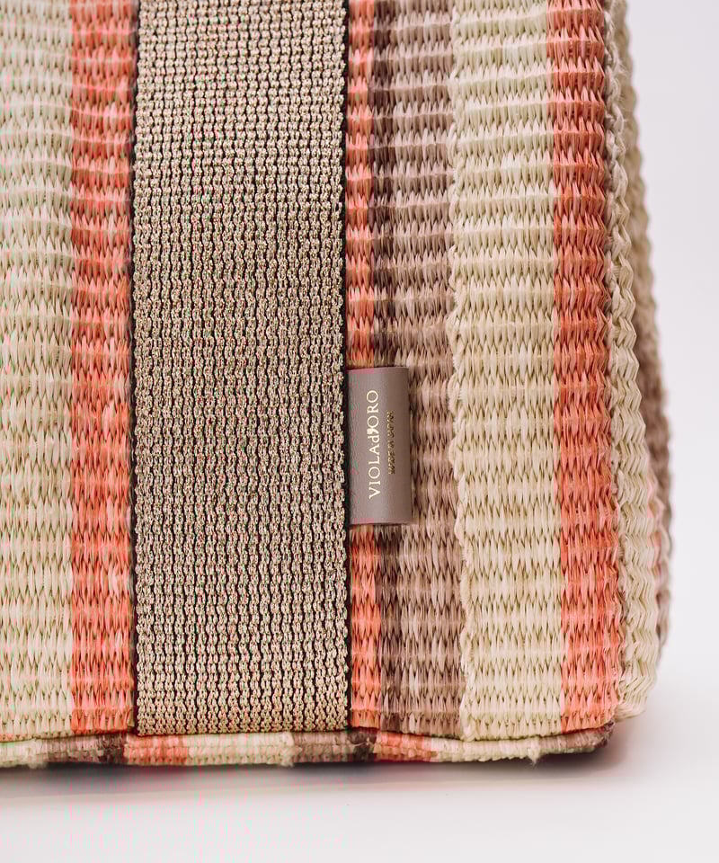 VIOLAd'ORO ヴィオラドーロ　ラフィアシート 2WAYトートバッグ VIOLAd'ORO ヴィオラドーロ イタリアンラフィアシート 2WAY