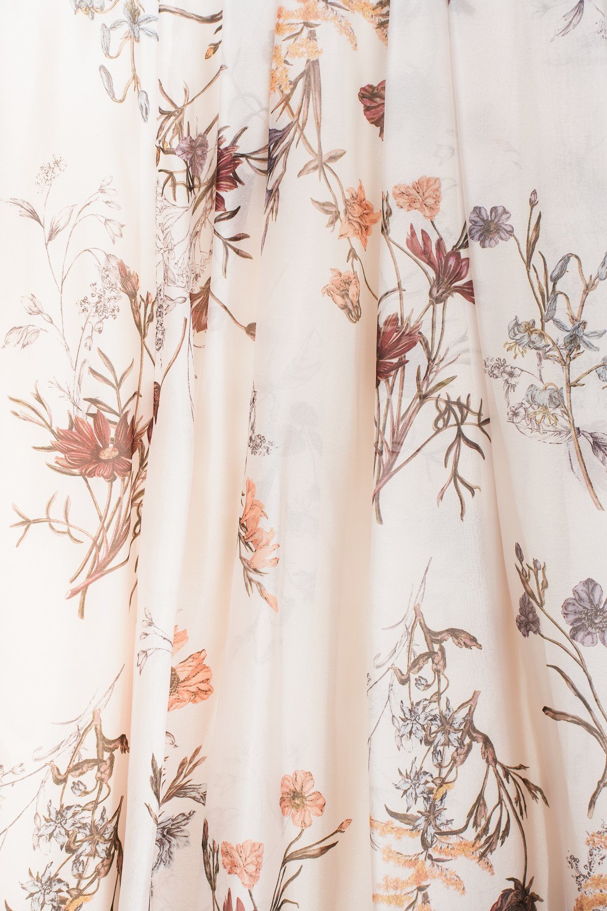 FRAY I.D】ボタニカルプリントシアータックスカート_250808003672 | EG