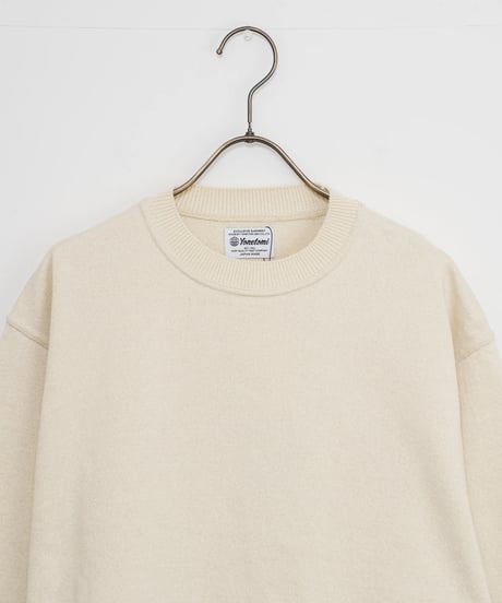 【Yonetomi〈unisex〉】WAVE COTTON KNIT P/O〈SOLID〉_240727009869