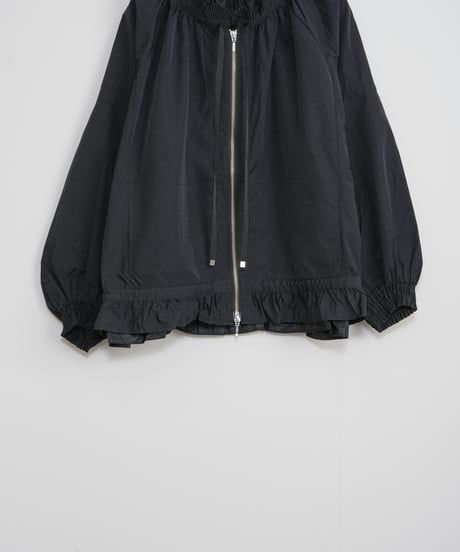 【MARILYN MOON】Pleated nylon sheer blouson_240115005076