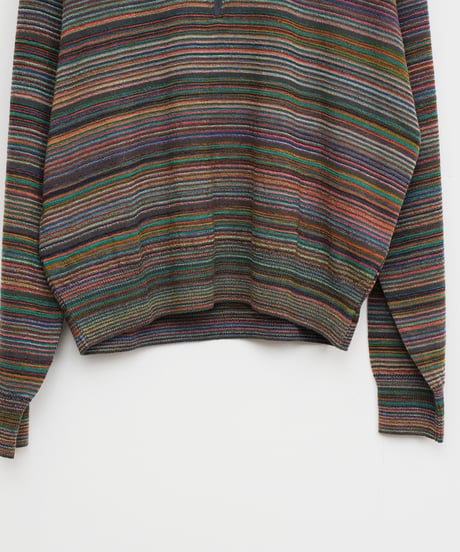 【COOHEM〈women's〉】MULTI KASURI TENJIKU KNIT PULLOVER_250802003310