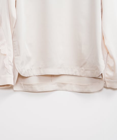 【MARILYN MOON】Pleats frill sack blouse_240203006088