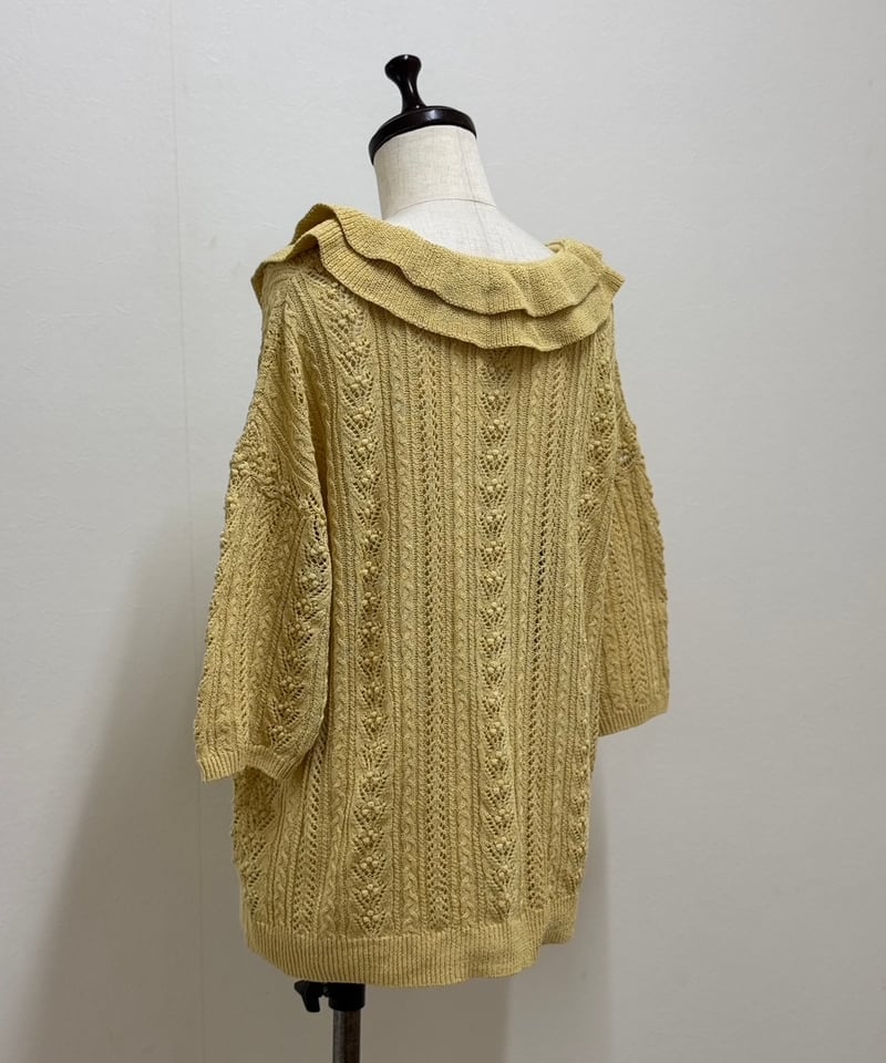 yukiemon】かぎ針スワンフリルカーデ（M） | EGAMI OFFICIAL WEB