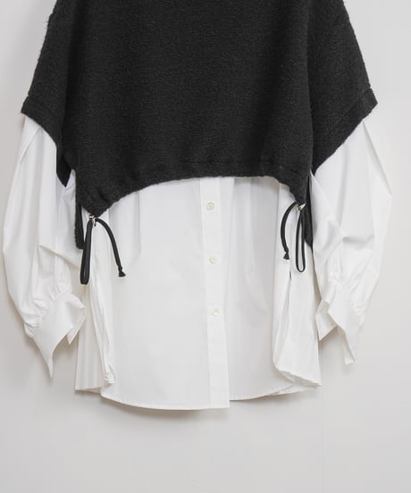 【Lallia Mû】マペルニットドッキングシャツ_241026006237