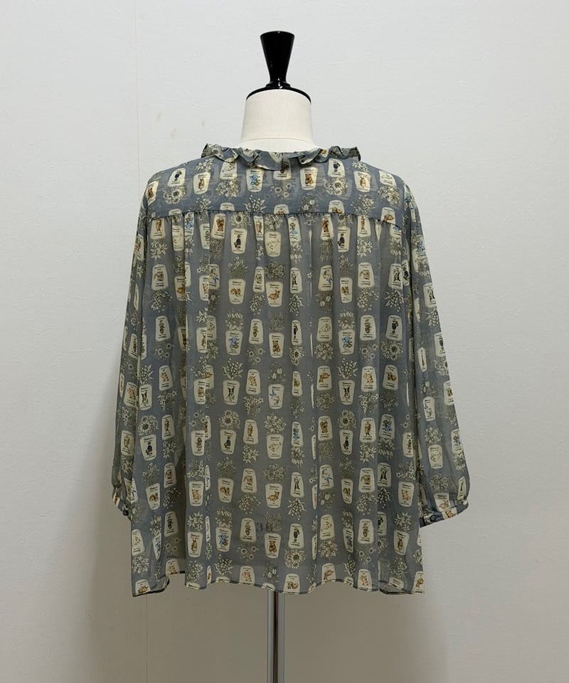 yukiemon】※数量限定※5部袖テキスタイルブラウス（M・3L） | EGAMI OFF