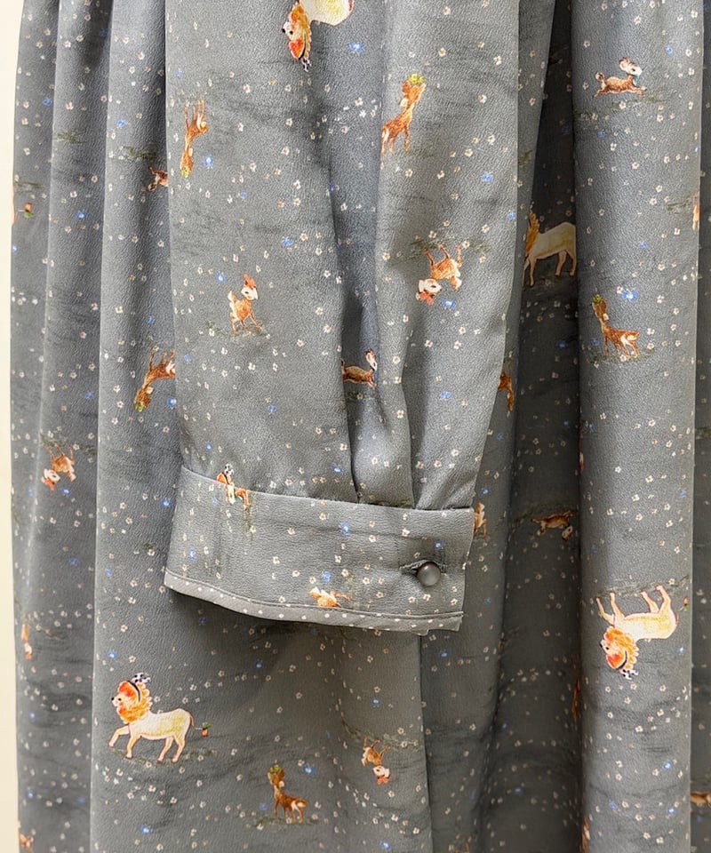 yukiemon】テキスタイルシックワンピース（デシン）（M・3L