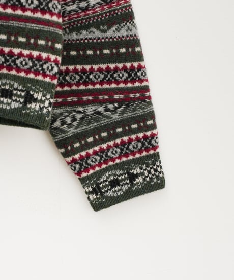 【COOHEM〈women's〉】CRAZY FAIR ISLE KNIT PULLOVER_250828004507