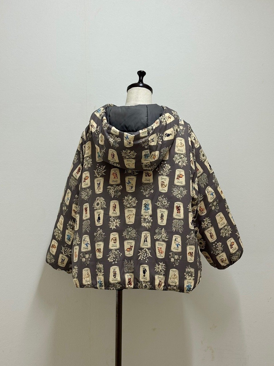 yukiemon＊3L＊まぜまぜ柄コート＊ブラック yukiemon＊3L＊まぜまぜ柄コート＊ブラック yukiemon（ユキエモン