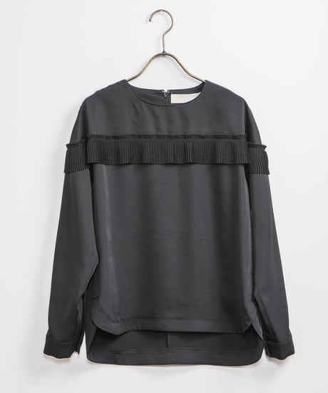 【MARILYN MOON】Pleats frill sack blouse_240203006088