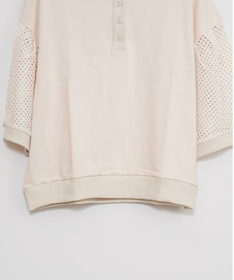 【AGAWD】Mesh Sleeve Pullover_240805000467