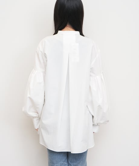 【MARILYN MOON】Modern tuck frill blouse_240127005630