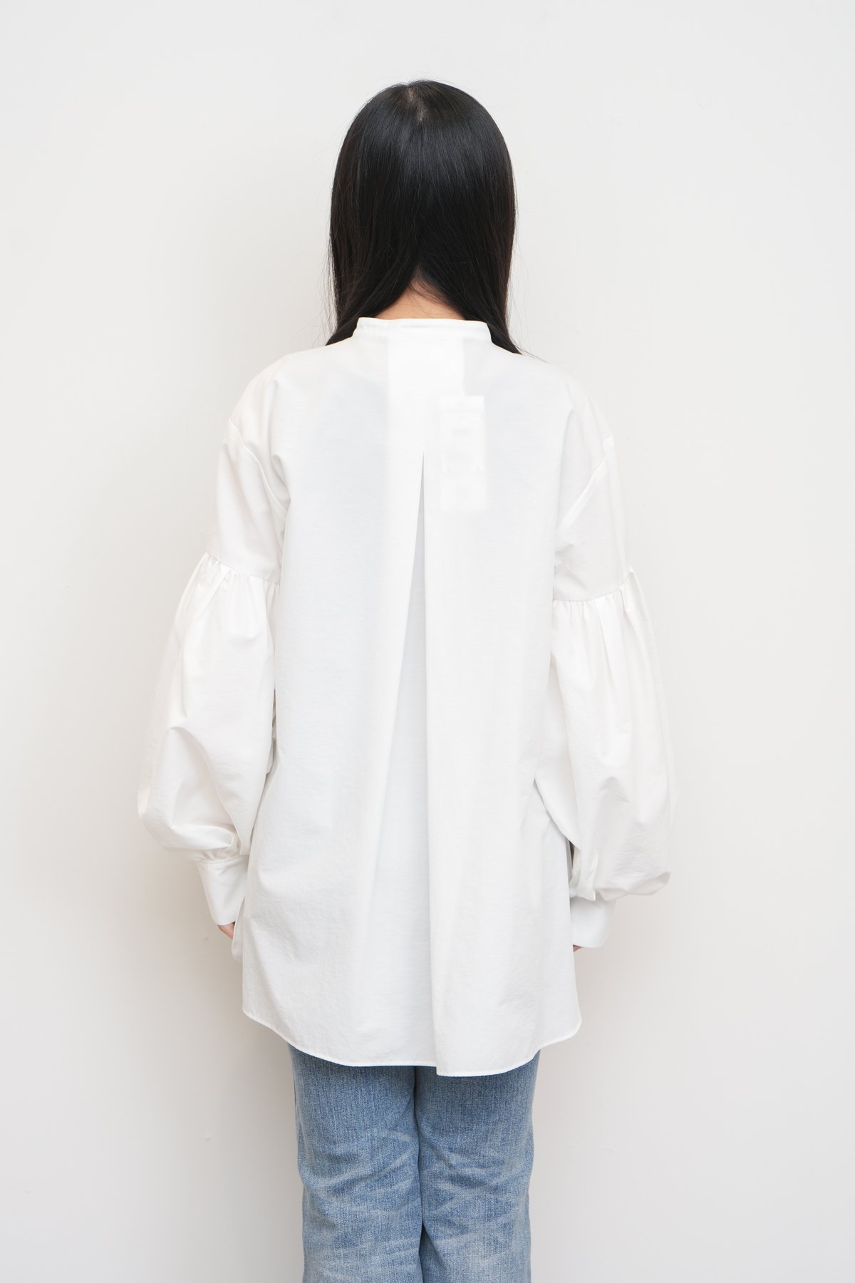 MARILYN MOON】Modern tuck frill blouse_24012700