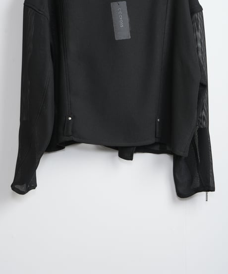 【C.C.CORSS】メッシュライダースジャケット_240215007055