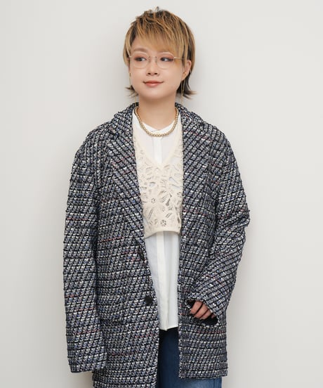 【COOHEM】TRICOLOR TWEED J/K_250129001304