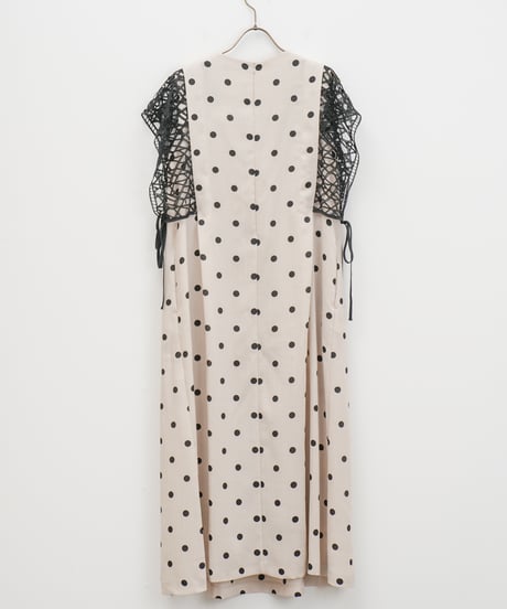 【Lallia Mû】クロッシェレースドットドレス_250408005961