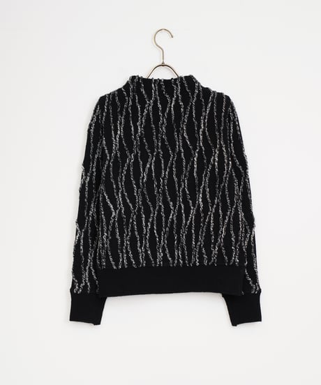 【COOHEM〈womens〉】RANDOM INLAY STRIPE KNIT PULLOVER_251011008072