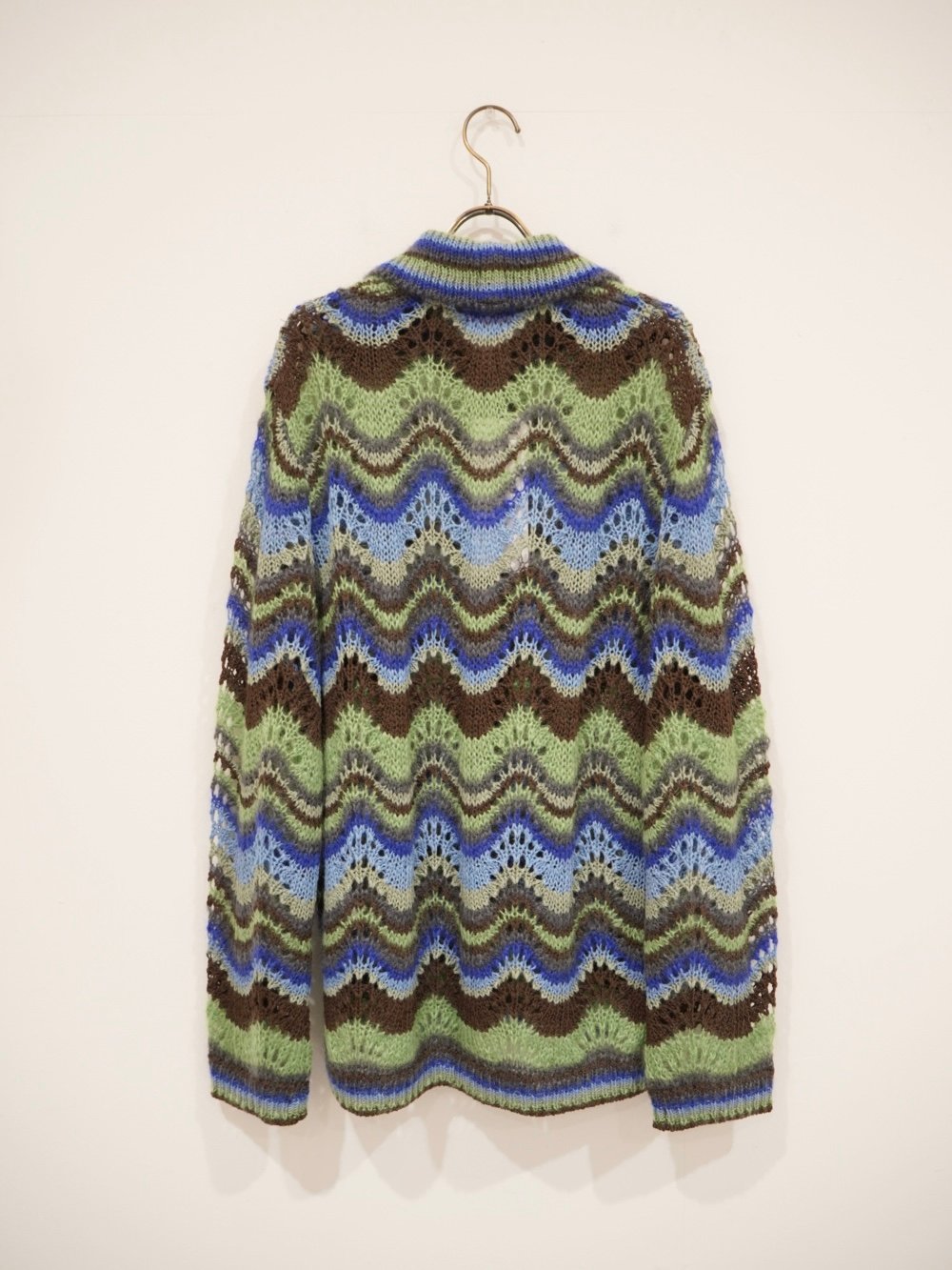 COOHEM〈men's〉】MOHAIR WOOL MULTI BORDER KNIT CA