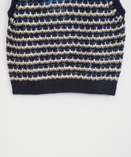 【COOHEM〈women's〉】SUKASHI BORDER KNIT V/T_250326005056