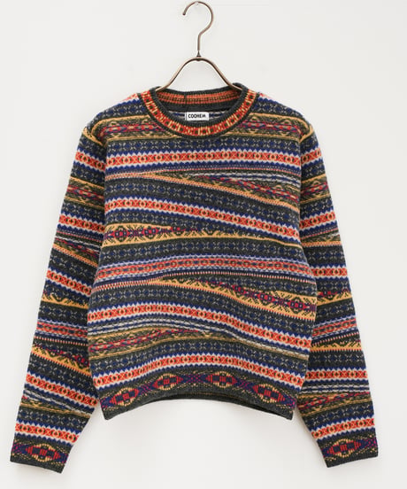 【COOHEM〈women's〉】CRAZY FAIR ISLE KNIT PULLOVER_250828004507