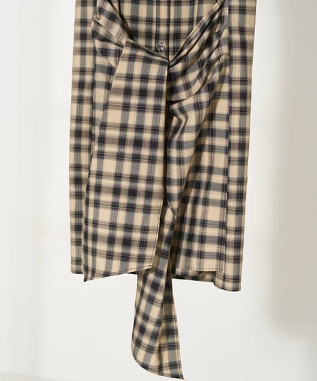 【YENN】LOIN CLOTH CHECK SH＿250502007945
