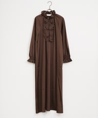 COCO DEAL】フラワープリントフロントギャザーワンピース