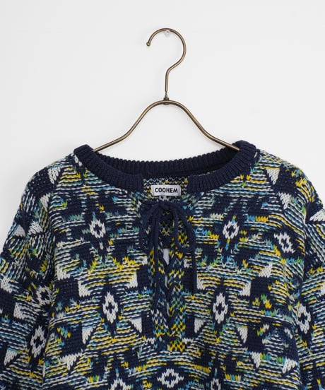 【COOHEM〈women's〉】TUNISIAN JACQUARD P/O_241003004354