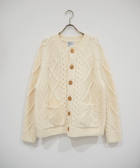 【Yonetomi〈unisex〉】ARAN KNIT CARDIGAN