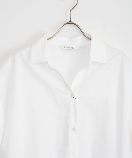 【Lallia Mû】バックプリーツシャツ_240426003496