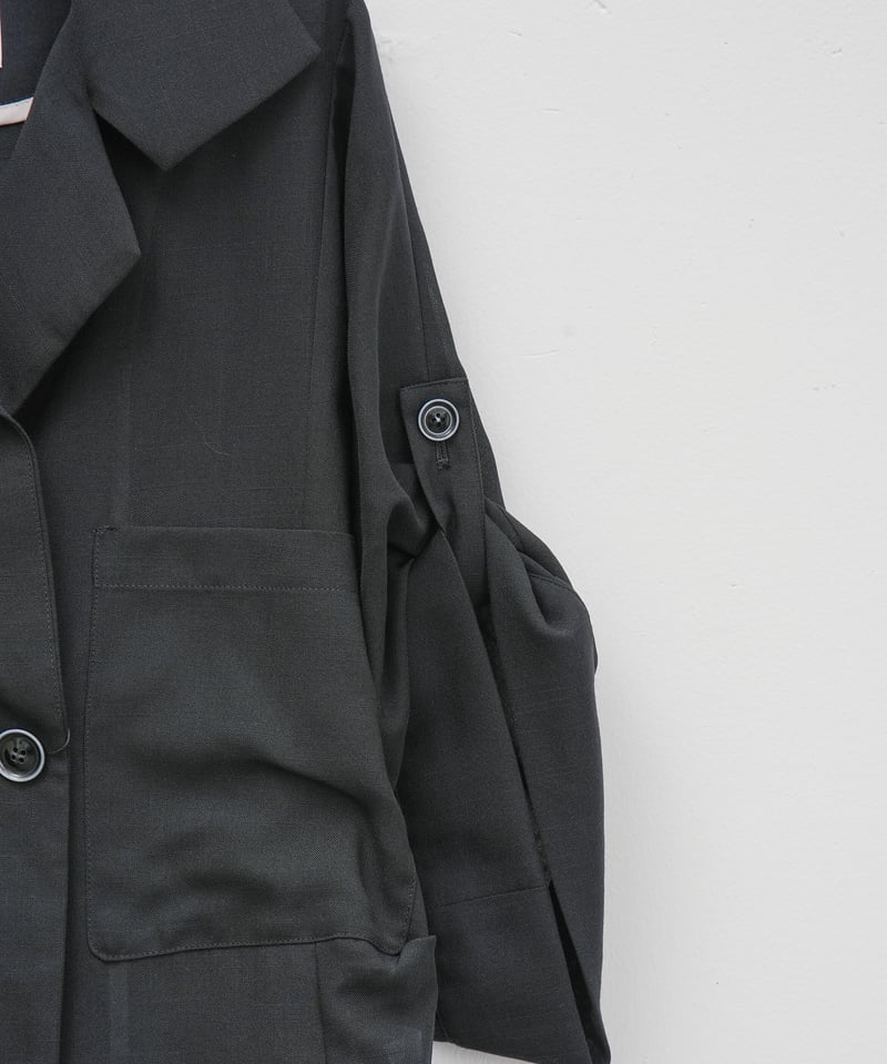 02000319r ファッション [Lallia Mu] ラリアムー スタンドカラー