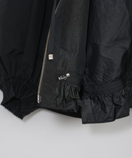 【MARILYN MOON】Pleated nylon sheer blouson_240115005076
