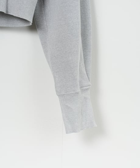 【COCO DEAL】コンパクト逆開ジップニットフーディー_250307004007