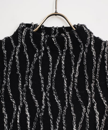 【COOHEM〈womens〉】RANDOM INLAY STRIPE KNIT PULLOVER_251011008072