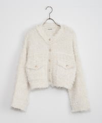 【COCO DEAL】フェザーニットジャケット_240117005250