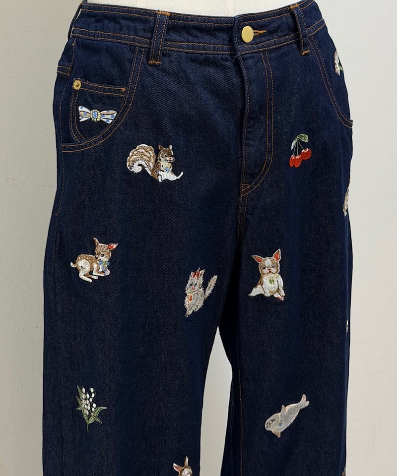 yukiemon】fortune刺繍デニムパンツ（M・2L・3L） | EGAMI OFFI