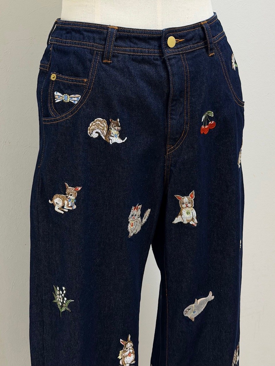 yukiemon】fortune刺繍デニムパンツ（M・2L） | EGAMI OFFICIA