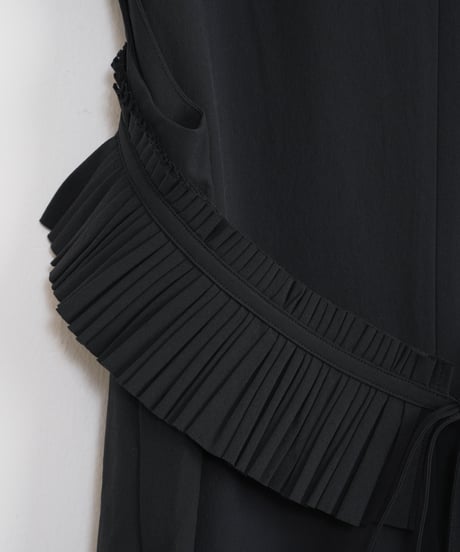 【MARILYN MOON】Taffeta raffle detail dress_240325000607