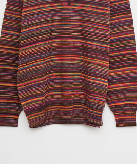 【COOHEM〈men's〉】MULTI KASURI TENJIKU KNIT PULLOVER_250802003318