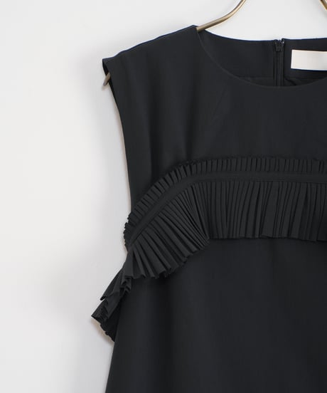 【MARILYN MOON】Taffeta raffle detail dress_240325000607